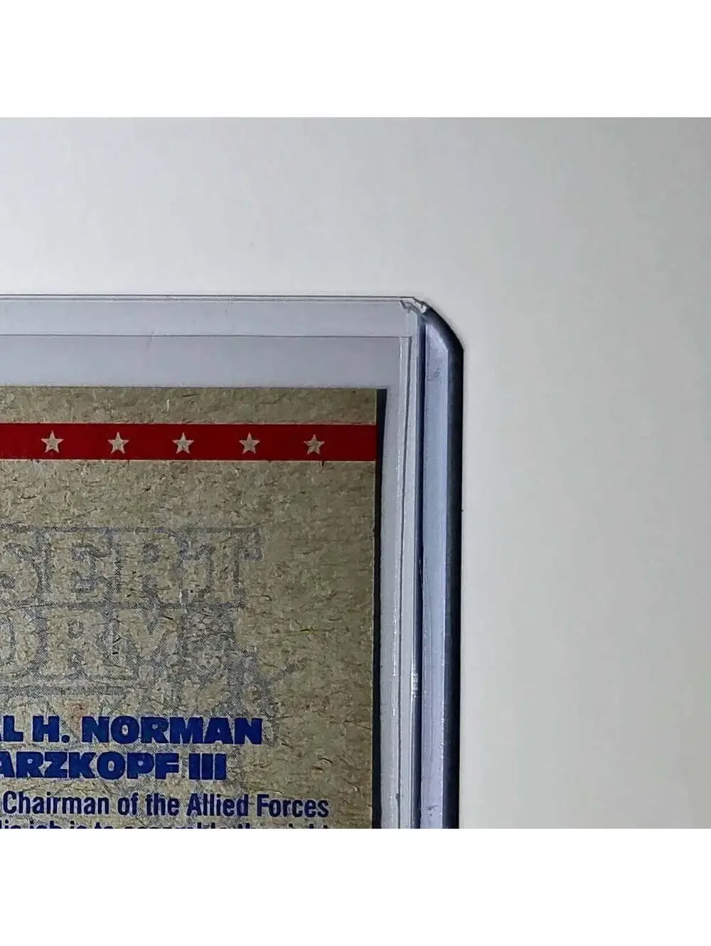 General H. Norman Schwarzkopf 1991 Topps Desert Storm #4 Card - Picture 8 of 10